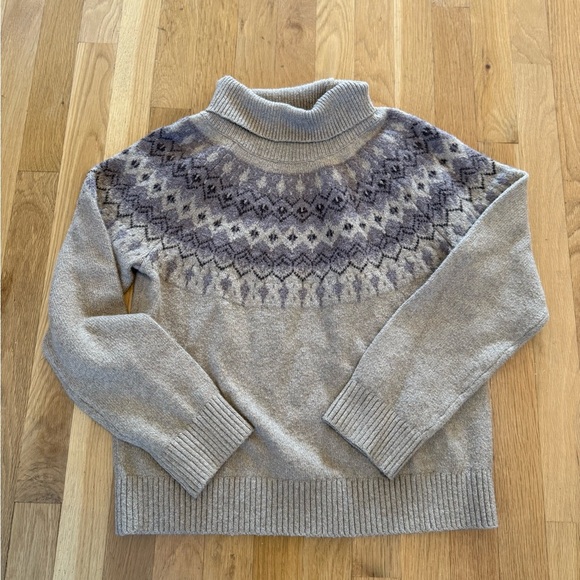 Talbots Haven Well Within Organic Cotton Blend Fairisle Sweater Retail $148 XS - Picture 13 of 16